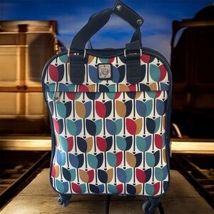 Colorful Leaf Pattern Women's Travel Bag